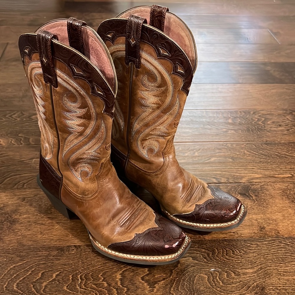 Ariat Women's Size 7B Brown Leather Western Cowgirl Boot Authentic 15878